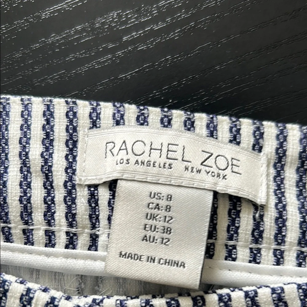 Rachel Zoe Striped Navy Blue and White Ankle Pants - Picture 4 of 8